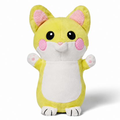 Gatito Dibuli sobre fondo blanco